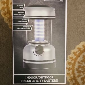 Indoor/Outdoor 20 LED Utility Lantern - Silver/Black
